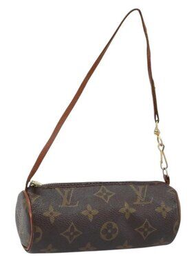 LOUIS VUITTON Monogram Papillon Pouch LV Auth BA10935